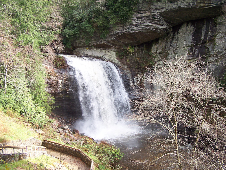 Waterfall in North Carolina Mountains