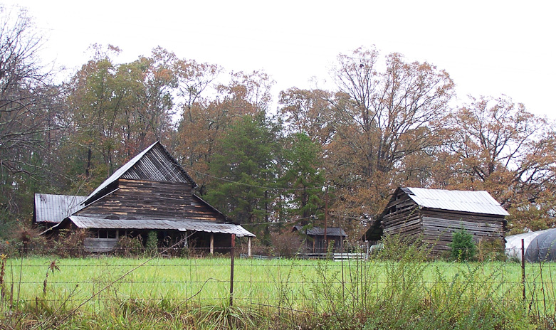 Old Home and outbuildings North Carolina Mountains